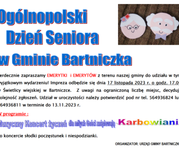 Zaproszenie na Dzień Seniora