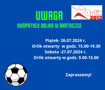 Orlik w najbliższy weekend