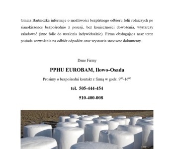 Informacja dla Rolników