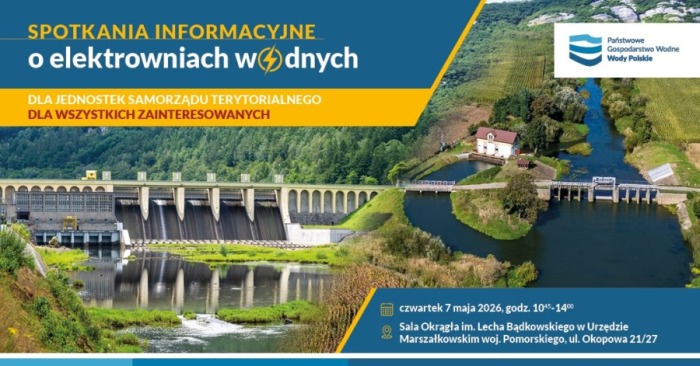 Elektrownie wodne - zaproszenie na spotkanie informacyjne